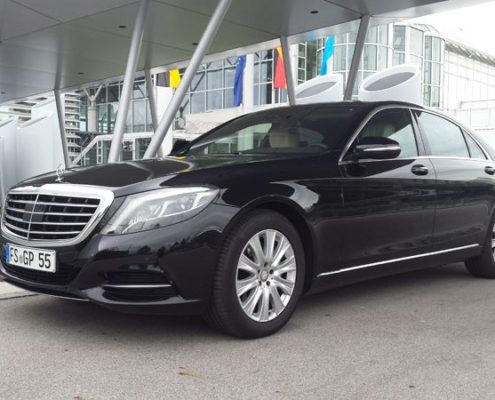schwarzer S-Klasse Mercedes Limousinenservice München